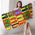thumbnail image 2 of Sandproof Beach Blanket Lightweight Microfiber Beach Towel Super Lightweight Colorful Bath Towel Sandproof Beach Blanket Multi-Purpose Towel for Travel Swimming Pool Sand Towel Beach Towel, 2 of 4