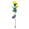 thumbnail image 1 of Solar Garden Lights Outdoor Rose-Shaped Double-Headed LED Stake Lights With Stainless Steel Base And IP65 Weatherproof Rating, 1 of 5
