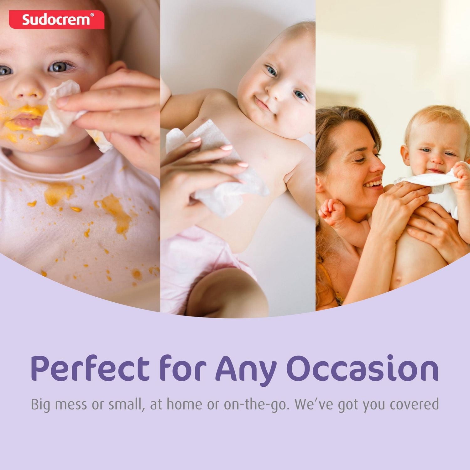 Lingettes pour bébé à l'eau pure Sudocrem® - 180 lingettes |Peaux sensibles