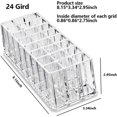 thumbnail image 2 of Organizer Acrylic Travel Perfume Holder Beauty Scent Holder 24 Space Clear Tall Organization Container Storage, 2 of 7