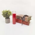 thumbnail image 4 of Unscented Jar Candle, Red, 4 of 4