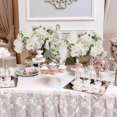 thumbnail image 3 of CHOK Artificial Flower Kissing Balls for Wedding Table Centerpieces 10Pcs 14.2 Large White Fake Roses Hydrangea Flower Arrangement, 3 of 7