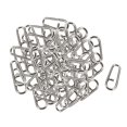 thumbnail image 2 of DYNWAVECA 10x100pcs Stainless Steel Bent Head Oval Split Fishing Tackle Connector L, 2 of 10