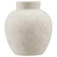 thumbnail image 1 of Bouclair Beige Horizontal Ribbed Ceramic Vase 14.3x15.7 cm, 1 of 3