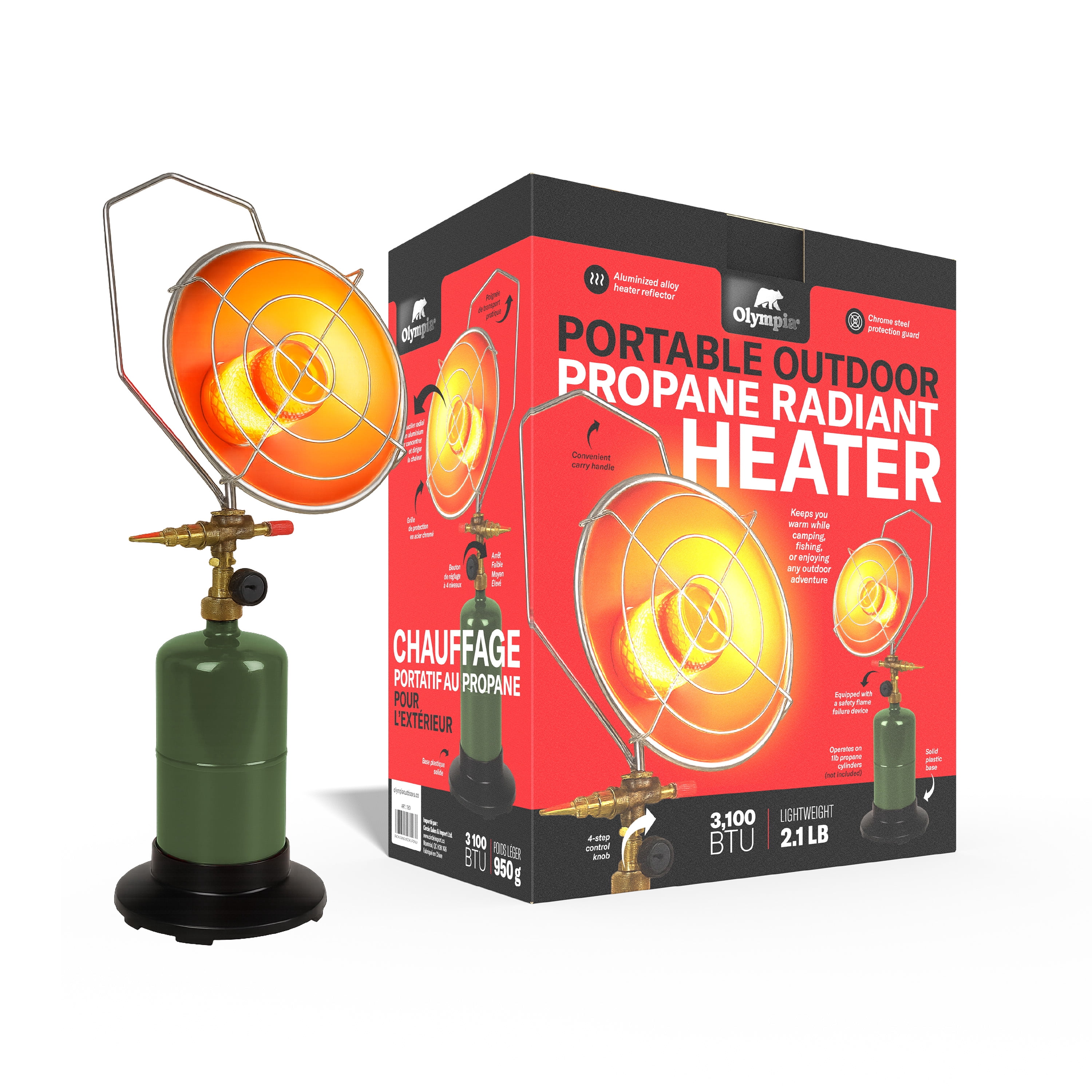 Olympia Portable Propane Heater for Outdoor Use