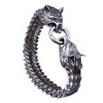 thumbnail image 1 of Bracelet Viking à Partager - Tête Fenrir - Bracelet en Acier Inoxydable Unisexe, 1 of 2