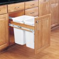thumbnail image 2 of Rev-A-Shelf Top Mount Double Pullout Under Cabinet Trash Can, 35 Qt, 4WCTM-18DM2, 2 of 7
