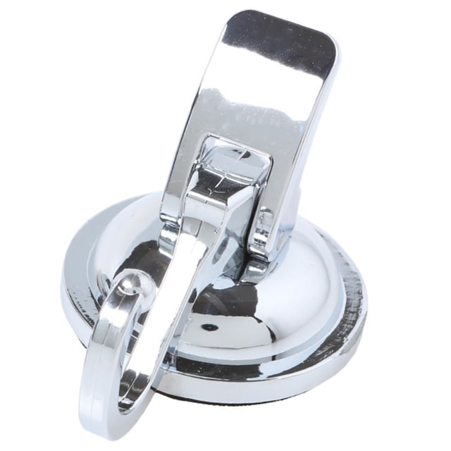 relayinert Door Hanging Hook Hanger Suction Cup Key Bathrobe Storage Rack Heavy Duty Coat Umbrella Accessory for Kitchen Bedroom Silver 1Set