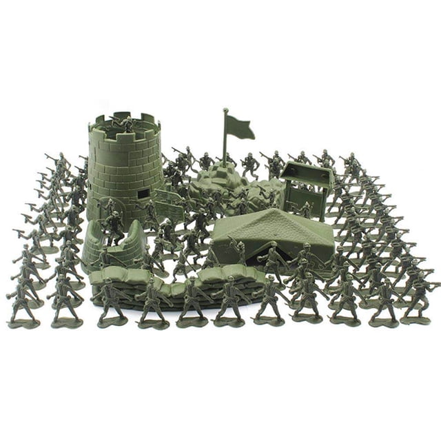 Ensemble de Mini Jouets de Soldat pour Enfants, Ensemble de Jeu de Soldat avec Accessoires, Mini Jouets Modèles de Soldat, Figurines d'Action pour Enfants