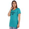thumbnail image 3 of Inkdotpot T-Shirt Engagée AF Mariée T-Shirts Enterrement de Vie de Jeune Fille T-Shirt de Mariée T-Shirt de Mariage, 3 of 8