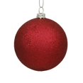 thumbnail image 1 of Vickerman 6" Wine Glitter Ball Ornament. 4 per bag., 1 of 2