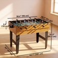 thumbnail image 3 of Soozier Table Multi-Jeux, Table de Billard, Hockey, Tennis de Table, baby-Foot, 3 of 10