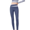 thumbnail image 3 of Birdeem Womens Color-Blocking Cross Waist Lifting Hip Exercise Fitness Tight Yoga Pants, 3 of 6