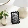 thumbnail image 2 of DesignOvation Rosita 4" x 6" Black Wavy Decorative Tabletop Picture Frame, 2 of 9
