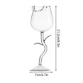 thumbnail image 2 of Antqov Rose Red Wine Cup High End Glass Wine Cup Tall Cup, Home Accessories, 2 of 2