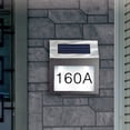 thumbnail image 4 of House Number Plaques with Numbers Solar House Number Sign Light, Lighted Address Numbers Outdoor, Solar Powered Illuminated Led Address Plaque for Outside, Yard, Street, House, 4 of 9