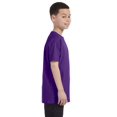 thumbnail image 3 of Hanes Authentic TAGLESS Kid`s Cotton T-Shirt, S, Purple, 3 of 6