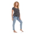 thumbnail image 4 of Paisley Sky Maternity Short Sleeve V-Neckline Tee, 4 of 6