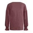 thumbnail image 3 of Chemises à Manches Longues pour Femmes pour l'Automne Tuniques de Mode pour Femmes pour Leggings Col Rond Manches Lanterne Chemises à Manches Longues Décontractées Chandails en Molleton d'Automne Blouse T-Shirts Tuniques pour Femmes à Manches Longues, 3 of 7