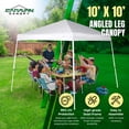 thumbnail image 2 of Caravan Canopy V Series 2 10' x 10' Entry Level Angled Leg Instant Canopy, White, 2 of 9