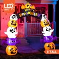 thumbnail image 3 of Joyfy 8 ft (244 cm) Halloween Inflatable Pumpkin Archway Outdoor Decoration,Blow Up Arch Decor for Yard with Build-in LED Lights for Yard,Garden & Party, 3 of 8