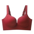 thumbnail image 1 of Yuyuzo Womens Wireless Bras Deep V No Underwire Push up Bras Seamless Full Coverage Everyday Bralettes, 1 of 2