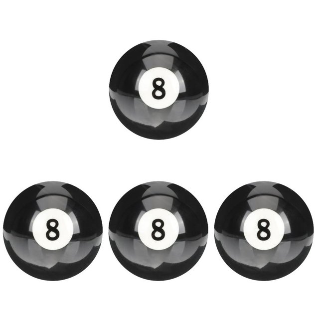 CUITING Billiards Ball 4 Pack Wear-resistant Cue Table Accessories Balls Portable Replacement Pool Resin