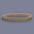 thumbnail image 2 of Bracelet Extensible en Perles Rondes de 6 mm avec Pierre Précieuse en Quartz Or Champagne Revêtue 6,5 Pouces, 2 of 3