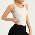 thumbnail image 4 of Plebaso Womens Short Sleeve Workout Yoga Tank Tops Racerback Sleeveless Stretch Shirts Activewear for Women, 4 of 5