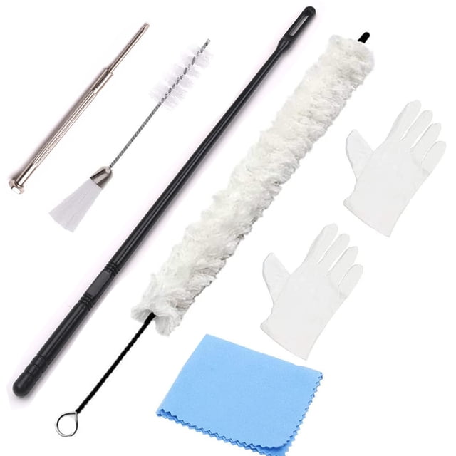 1 Set of Cleaning Brush Cloth Instrument Care Flute Cleaning Tool Cleaning Tool Accessories Plastic