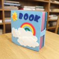 thumbnail image 2 of Fabric Quiet Books Activity Books Early Learning Basic Life Skill Portable Soft A, 2 of 8