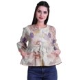 thumbnail image 1 of Moomaya Hauts Boho Coton Décontractés Amples Blouses Haut d'Été Col Rond T-Shirt, 1 of 4