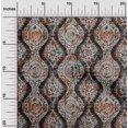 thumbnail image 1 of oneOone Cotton Jersey Orange Fabric Block Craft Projects Decor Fabric Printed By The Yard 58 Inch Wide, 1 of 5