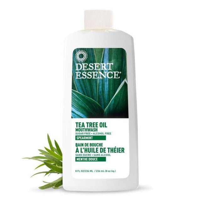 Desert Essence - Rince-Bouche à l'Huile d'Arbre à Thé - Menthe Verte, 236 ml