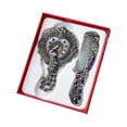 thumbnail image 1 of Pcksrro Home Cleaning Products Deal!Hand Mirror Retro Hand Mirror Peacock Flower Pattern Decorative Hand Mirror Metal Vanity Mirror Comb Set, 1 of 1