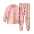 thumbnail image 1 of Ensemble de Pyjama en Coton pour Filles et Garçons, Haut à Manches Longues et Pantalon, 1 of 4