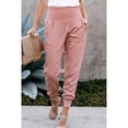thumbnail image 4 of Pantalons pour Femmes Taille Haute Mode Décontractée Pantalons Taille Haute Fendue Poche Couleur Unie Longueur Pantalons Raccourcis Femmes Pantalons Décontractés, 4 of 9