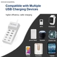 thumbnail image 3 of 50W/10A 10-Ports USB Charging Station Multi Port Hub Charger for Multiple Devices Extension Socket ,Multifunctional fast charging, 3 of 7