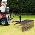 thumbnail image 4 of Field Tuff 3 Point 72 Inch Durable Powder Coated Steel Pine Straw Rake, Black, 4 of 6
