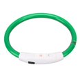 thumbnail image 4 of Lighted Glow Collar, Rechargeable LED Dog Collar 3 Light Modes Cuttable Length PVC TPU Weather   For Small Medium Large Dogs LED Flowing Collar Green, 4 of 8
