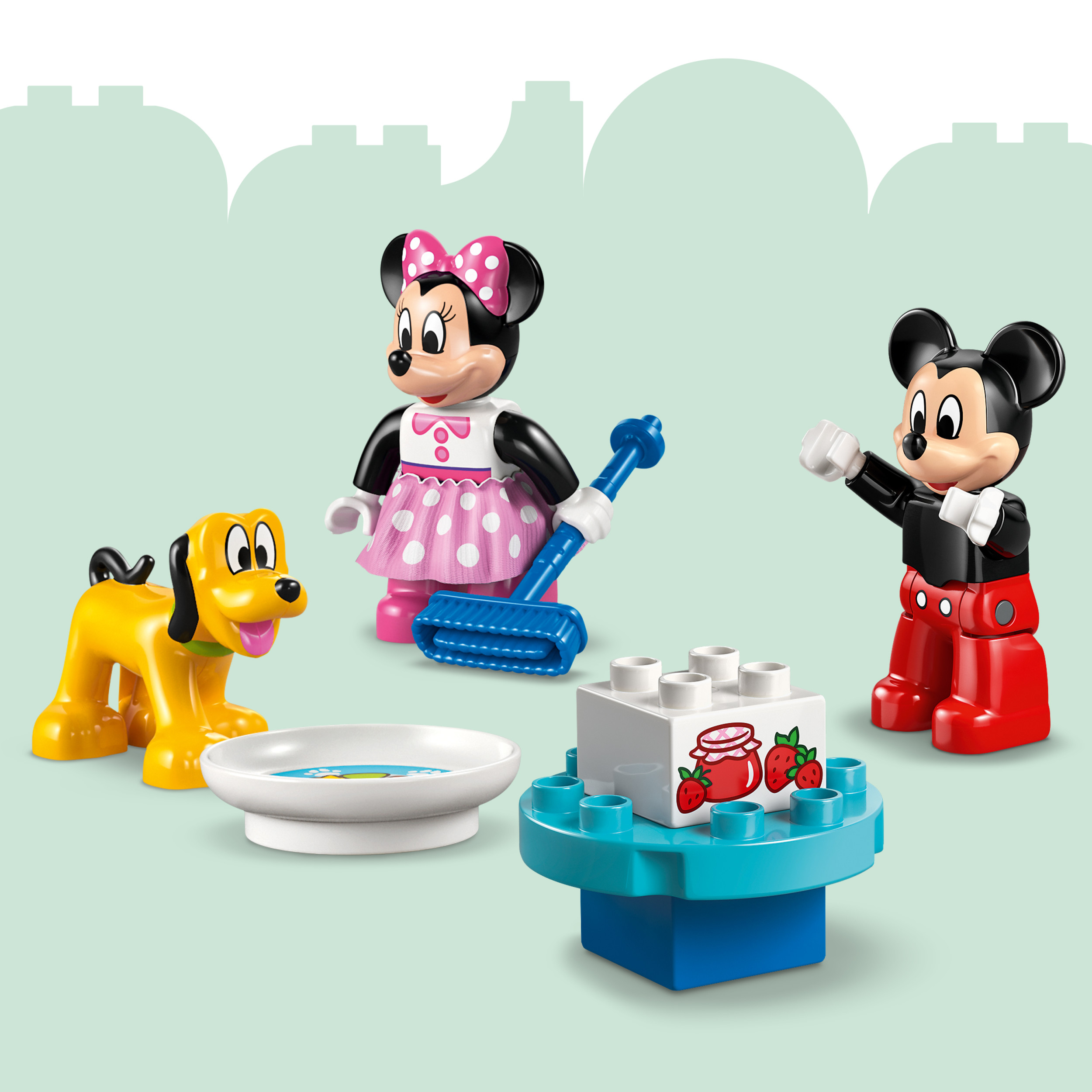 LEGO DUPLO Disney Mickey Mouse Clubhouse with Minnie & Pluto Building Toy - Fine Motor Skill Toy for Toddlers, Ages 2+ - Mickey Mouse Toy for Boys & Girls - Birthday Gift for Kids - 10465