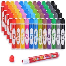 Lot de 12 grands tampons de bingo dans une boîte de présentation – 12 couleurs vives – Bouteilles d'encre de 40 ml – Marqueurs de bingo faciles à prendre en main pour