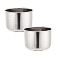 thumbnail image 1 of Oleegame 2PC Rice Cooker Inner Container Cookware Reusable Practical Cooking Pot Parts Inner Pot Kitchen Gadgets For Restaurant Kitchen 6L Silver, 1 of 4