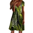 thumbnail image 1 of TJAZFJPA Robe à Capuchon Ample et Chaude pour Femmes, Été, Manches Courtes, Robe Mode, Col en V, Évasée, Fluide, Confortable, Robe Brune, Robe pour Femmes, 1 of 5