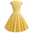 thumbnail image 4 of TIMIFIS Robe à Manches Courtes pour Femmes, Style Rétro Vintage des Années 1950, Robe de Cocktail Évasée, Robe à Pois Audrey, Robe d'Été Décontractée, Robe Trapèze, Robe de Travail, Robes d'Invitée de Mariage, Été, 4 of 5