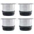 thumbnail image 1 of Unique Bargains Pieds de Meubles 2 Pieds en Acier Inoxydable pour Canapé Table Pieds Réglables Remplacement 4 Pcs, 1 of 7