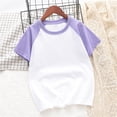 thumbnail image 5 of MeetoTime 3PC Kids Cotton Breathable Short Sleeve Basic Tees Solid Color Round Neck T-shirt for Boys Girls, 5 of 5