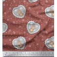 thumbnail image 1 of Soimoi Poly Georgette Fabric Boy,Surfboard And Beach Bird Print Sewing Fabric Yard 42 Inch Wide, 1 of 3
