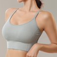 thumbnail image 2 of Harpily 2025 Bra Women's Comfortable Slim Strap Fit Back Sports Quick Drying And Shockproof Large Open Back Yoga Removable Chest Pad Bra, 2 of 5