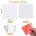 thumbnail image 2 of Uxcell 100 Pcs 6 x 6 Inch Square Aluminum Foil Candy Wrappers, Silver Tone, 2 of 6